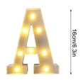 thumbnail image 2 of EGNMCR Home Decor, Room Decor, Wall Decor Letters Lights Alphabet Lamp LED Letter Lighting Letter Light Illuminated Letters s Decoration For Birthday Party Wedding Children’s Room luminous letter lamp, 2 of 6