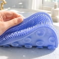 thumbnail image 3 of Non-Slip Silicone Foot Scrubber and Lazy Back-Scrubbing Mat with Suction Cups – Shower Back & Foot Scrubber, Wall Mounted Back Scrubber Silicone Bath Massage Cushion Brush, Bathroom Wash Foot Mat, 3 of 8