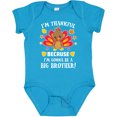 thumbnail image 3 of Inktastic Thanksgiving I'm Thankful Because I'm Gonna Be a Big Brother Boys or Girls Baby Bodysuit, 3 of 5