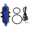 thumbnail image 2 of Bicycle Rear Tail Warning Light, Waterproof USB 918 Rechargeable Bicycle Tail Light  for Students for Jogging for Strollers White,Red,Blue, 2 of 7