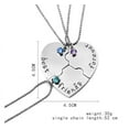thumbnail image 4 of Sexynecklace 3Pcs/Set "Best Friend Forever And Ever" Bff Friend Necklace Set 3 Pieces Heart Shape Puzzle Hand Stamped Friendship Jewelry, 4 of 4