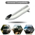 thumbnail image 5 of Turn Down Exhaust Tip 3" Inlet 12" Overall Length Stainless Steel Polished Tailpipe Tip Bolt On Diesel, 5 of 8