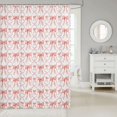 thumbnail image 2 of Bow Bath Curtain,Kawaii Pink Bow 72"Wx72"L Bathroom Curtain,Cute Princess Bowknot Shower Curtain,Watercolor Bow Tie Bathroom Accessories, 2 of 6