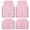 Pink, variant on Bling Car Floor Mats, PVC Leather Anti-Slip Automative Floor Mats with Shining Diamond Rhinestone Crown, Sparkly Glitter Crystal Carpet, Universal Fit Automotive SUV, Sedan, Van, 4pcs for Girl Woman
