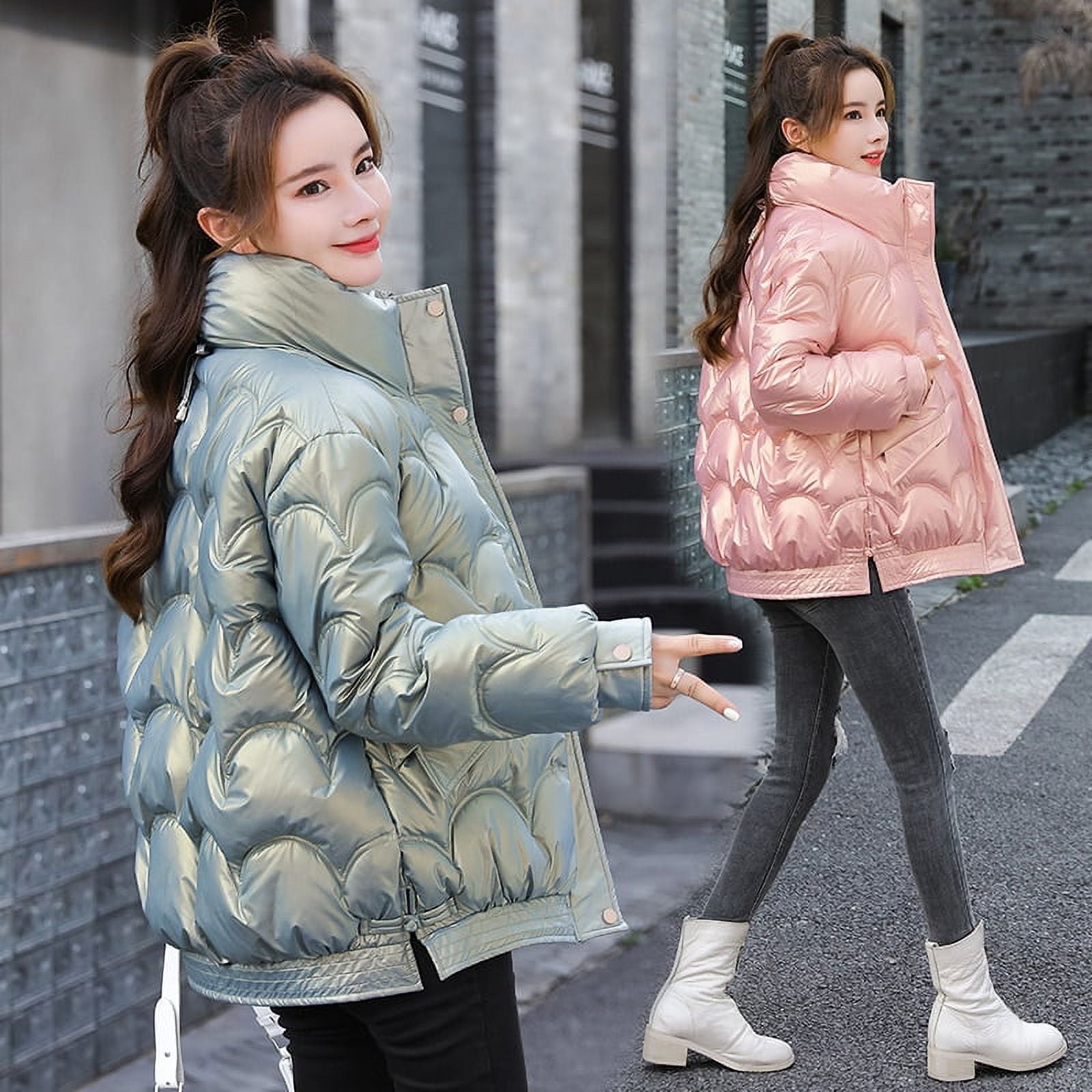 DanceeMangoo Winter Coat Women Korean Style Thin Short Coat Warm Coats and  Jackets for Women Clothing Parkas Abrigos Mujer Invierno Zm 