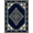 Navy Blue Ivory, Pattern 12, variant on ODIKA 8'x10' Washable Area Rug Non-Slip Chair-Friendly Mat Modern Abstract Decorative Surface Muted Neutral Brushwork Style for Dining Room, Large Office, Lounge