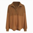 thumbnail image 4 of Godom Solid Sweatshirt Pullover for Women, Long Sleeves Color Tunic Tops Crewneck Hoodless Tunic Top Casual Sweatshirts, 4 of 4