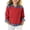 Red, variant on Bovxnpu Boys Long Sleeve Denim Shirts Undershirts Long Sleeve Collared Denim Panel Pullover Solid Casual Kids Tees