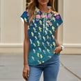 thumbnail image 6 of Blouses For Women Dressy Casual Sleeveless Hoodie Tank Top Lightweight Pullover Athletic Shirt Loose Fit With Front Pocket Polyester Blue Womens Blouses Size 2Xl, 6 of 7