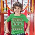 thumbnail image 3 of Tee Hunt Ok Boomer Youth T-Shirt Christmas Ugly Sweater Funny Gen Z Millenials Kids, Green, X-Large, 3 of 5