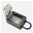 thumbnail image 6 of Key Lock Box Wall Mounted Aluminum Alloy Key Safe Box Weatherproof 4 Digit Combination Keys Storage Lock Boxes Indoor Outdoor ,Easy to Use, 6 of 7