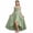Green, variant on Teens Junior Bridesmaid Dresses Ruffle Slit Flower Dress For Girl Square Neck Spaghetti Strap Formal High Low Dresses For Kids