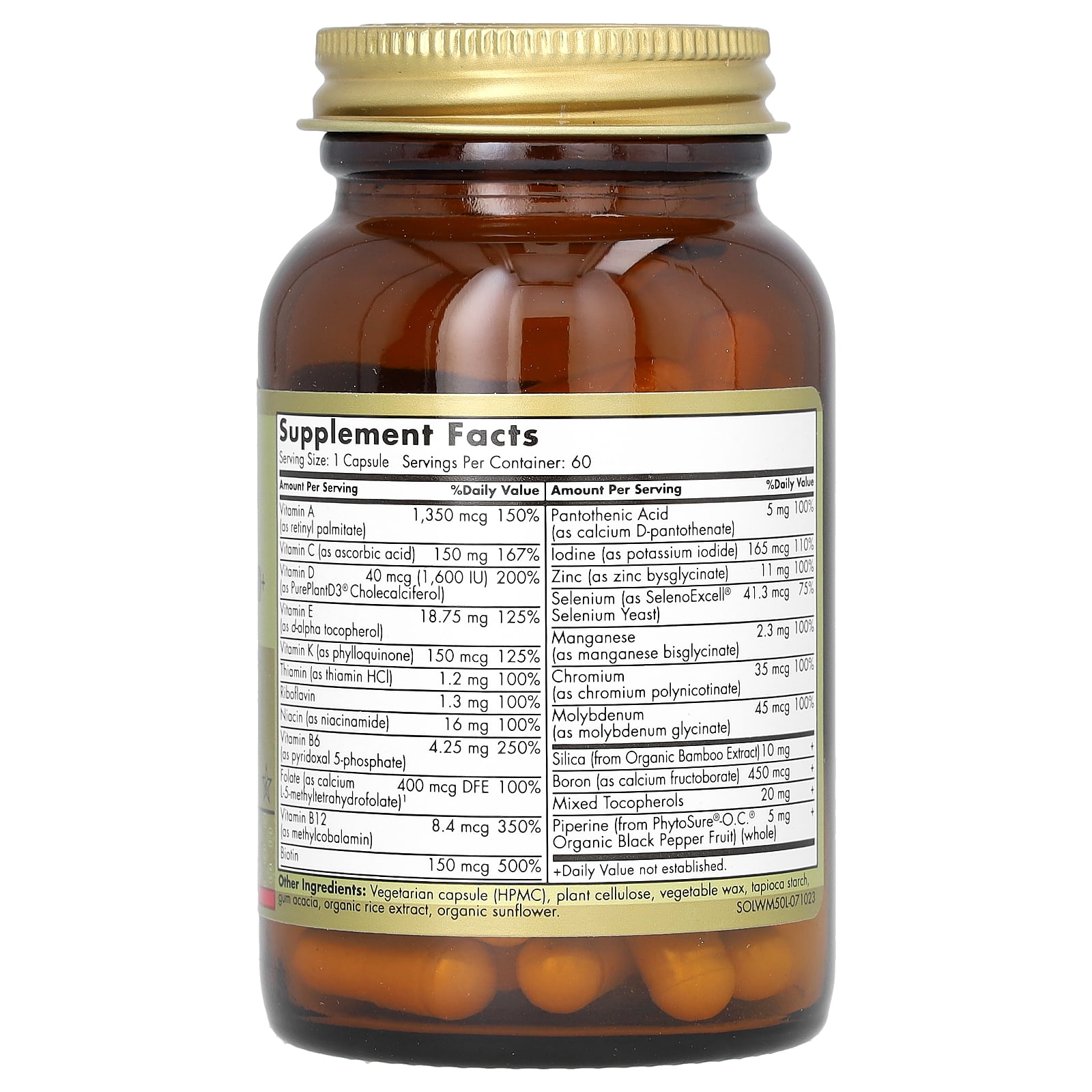 Solgar One Daily Women's Multivitamin 50+, 60 Capsules