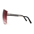thumbnail image 4 of Extra Large Oversize Shield Curved 80s Funky Shade Gold Burgundy, 4 of 4