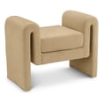 thumbnail image 1 of Meridian Furniture Banc en Velours Camel Stylet, 1 of 7