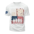 thumbnail image 5 of mgoYE 250th Anniversary USA T-Shirt Men American Flag 250th Anniversary Commemorative Tee, Crew Neck Loose Fit Daily Tee(White,M), 5 of 5