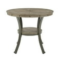 thumbnail image 3 of Pemberley Row Metal and Wood Pewter Pub Table Round Lower Storage Shelf 42" Unassembled, 3 of 9