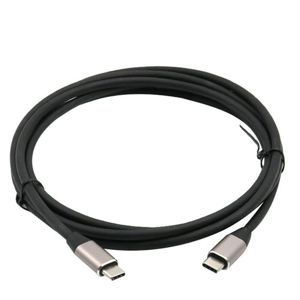 Methold USB3.1 Tipo-c a USB Tipo-c Cable doble PD 100W 5A Cable de datos de carga rápida macho a macho Sistemas de cine en casa