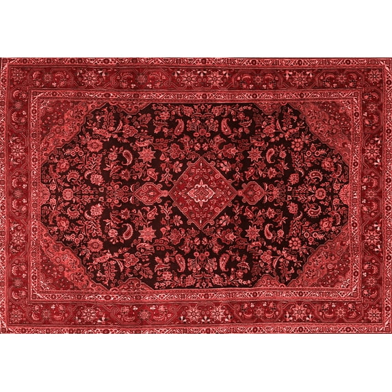 Ahgly Company Indoor Rectangle Persian Red Traditional Area Rugs, 8' x 12'