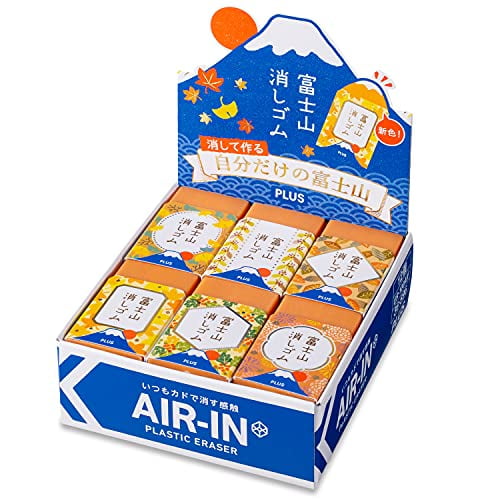 Plus Eraser Air-in Mount Fuji Eraser Autumn Limited ER-100AIF 36-596☓12 