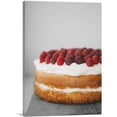 thumbnail image 1 of ARTCANVAS Raspberry Cake with Frosting Canvas Art Print - Size: 26" x 18" (1.50" Deep), 1 of 9