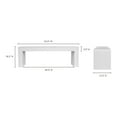 thumbnail image 3 of Moe's Home Collection Lazarus Outdoor Bench White Stone Dining Benches, 3 of 7