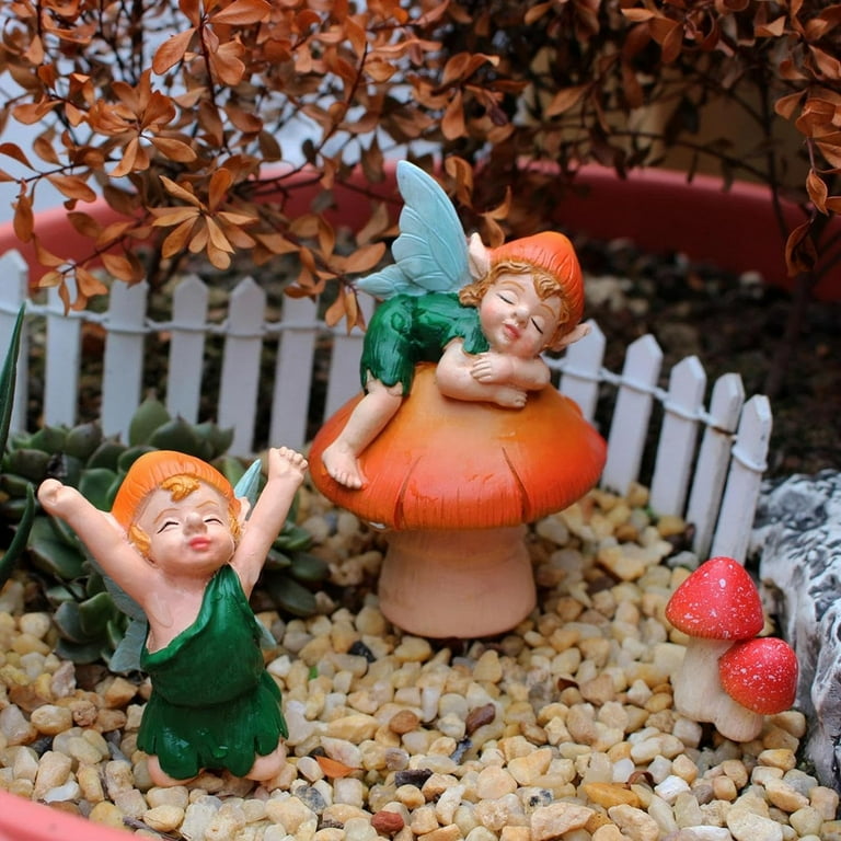 MOQIN Fairy Garden Accessories, Fairy Garden Kit- Fairies, 3Pcs