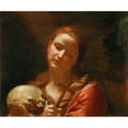 thumbnail image 2 of Guido Cagnacci 17x15 Gold Ornate Wood Frame and Double Matted Museum Art Print Titled - The Penitent Magdalene, 2 of 4