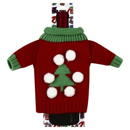 Uncle Bob's Ugly Christmas Bottle Sweater Polyester - Walmart.com