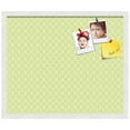 thumbnail image 2 of PinPix 24x20 Custom Cork Bulletin Board Lime Green Chain Poster Board Has a Fabric Style Canvas Finish, Framed in Lime Green Chain, by ArtToFrames (PinPix-573), 2 of 6