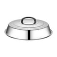 thumbnail image 1 of Tapa de sartén de 32 cm con asa para fundir queso, ideal para picnics, sándwiches, camping y barbacoas. Utensilios de cocina con tapa abatible y fácil, 1 of 9