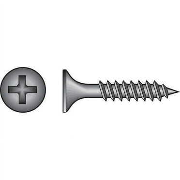 Hillman Drywall Screws, Phillips Bugle Head, Fine Thread, Hardened Steel, #6 x 1-1/4-In., 100-Pk.