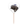 thumbnail image 1 of Animal Paper Break Shocks Hippos Toothpick Flags Heart Lable Cupcake Picks, 1 of 3