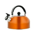 thumbnail image 2 of Tetera silbante Jadeshay de Acero inoxidable color naranja 18,5*19 cm Capacidad 2,1 litros, 2 of 11