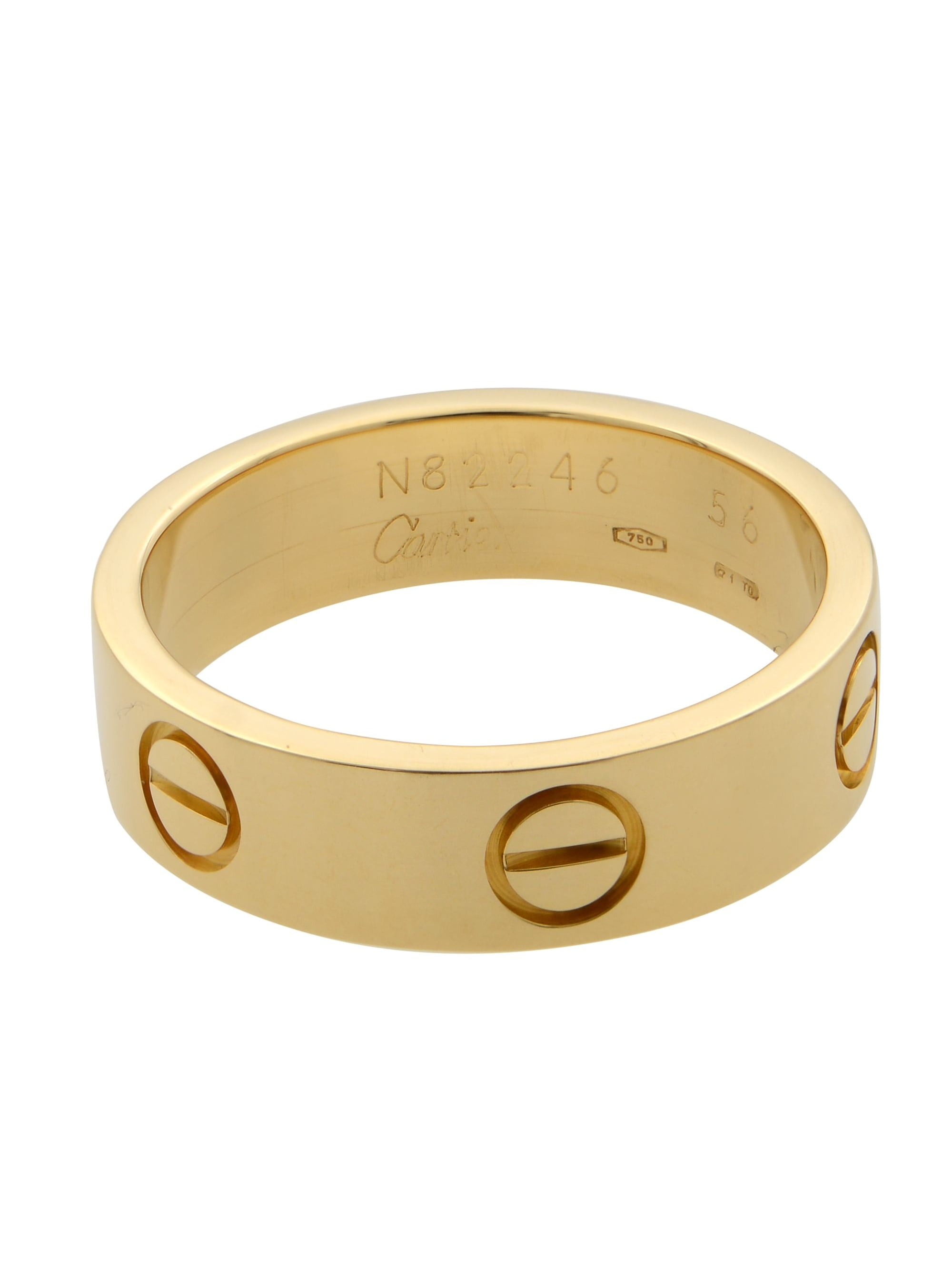 cartier love ring yellow gold