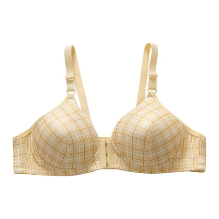 

Women s Wirefree Bra Plus Size Soft Cup Bras Seamless Front Closure Sports Bra Comfortable Breathable Bra Underwear