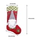 thumbnail image 5 of Billuyoard Calcetín de Navidad, decoración colgante, patrón de gnomo encantador, bolsa de regalo de Navidad, suministros para fiestas, adorno Kits de decoración para fiestas Gnomo rojo, 5 of 6