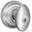 Chrome Siena Keyed Entry Knob, variant on Andover Collection Antique Pewter Siena Keyed Entry Knob