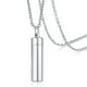 thumbnail image 3 of Hombres collares para cenizas hecho a mano recuerdo joyería colgante Yuyangstore Collar de urna de cremación, 3 of 8
