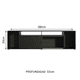 thumbnail image 3 of Mueble para TV Madesa Cancún 65 Pulgadas Negro, 3 of 8