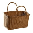 thumbnail image 3 of WeiLaiKeQi Handwoven Basket with Handle Rustic Market Basket for Party Weddings Camping 36cmx19cmx21cm, 3 of 9
