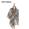 thumbnail image 2 of Fashion Plaid Blanket Scarf Women'S Large Oversized Long Scarf-Green, 2 of 5