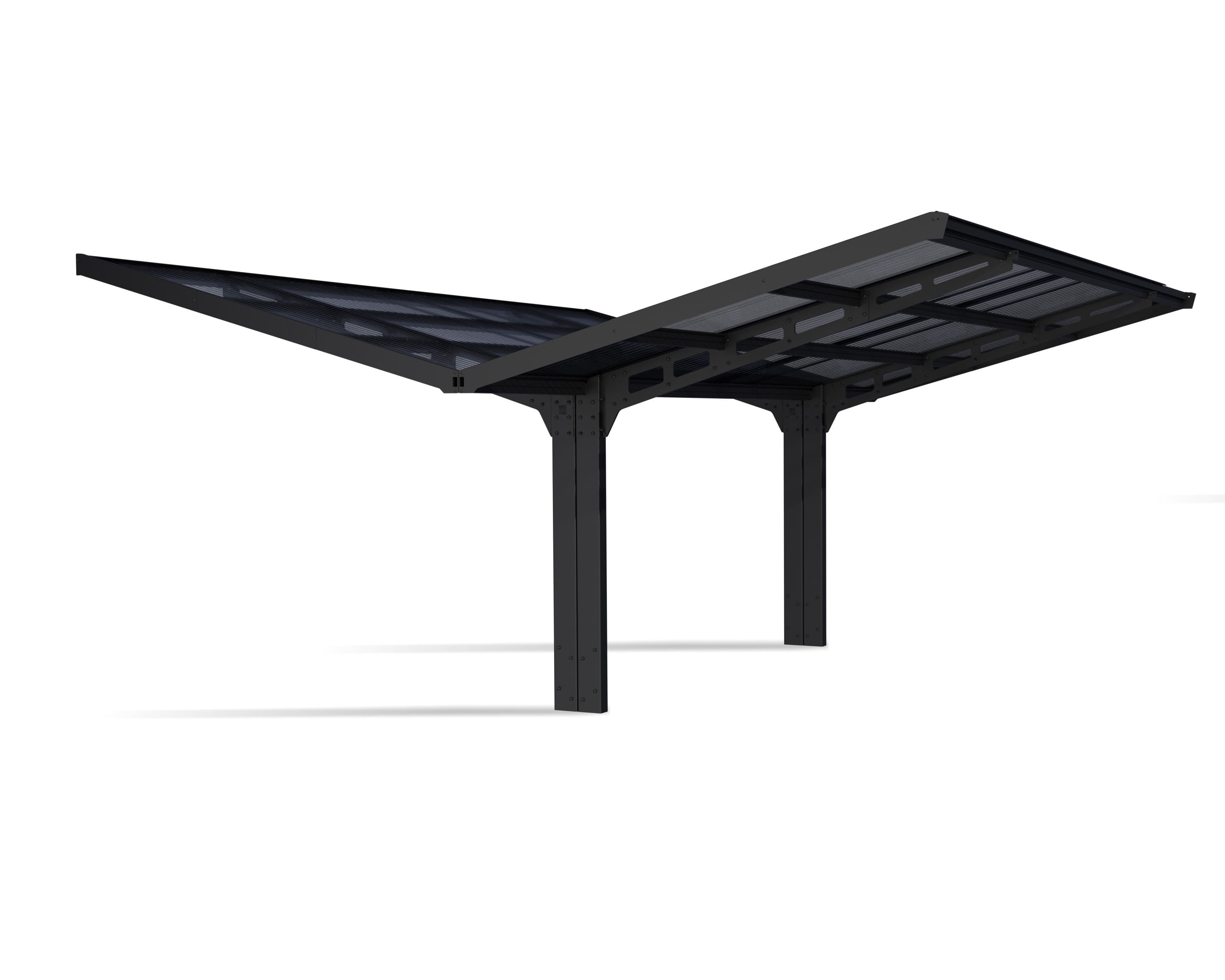 Palram - Canopia Sydney Wave Double Carport Wing Style