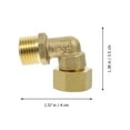thumbnail image 2 of Copper Connector Elbow Industrial Piping Systems 2Pcs 1.57X1.38X0.75 Inch, 2 of 5