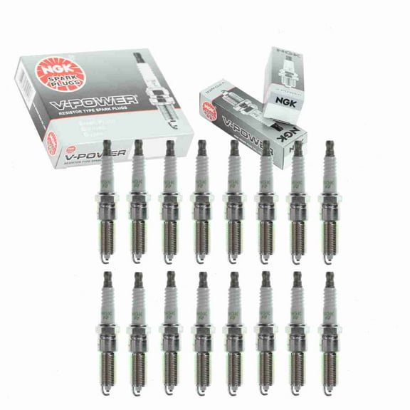 16 pc NGK V-Power Spark Plugs compatible with Dodge Charger 5.7L V8 2006-2008