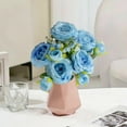 thumbnail image 5 of Artificial Silk Rose Bouquet - Hyper-Realistic Floral Décor for Weddings, Home, and Events - Versatile and Low-Maintenance Arrangement for Table Centerpieces or Photography Props, 5 of 6