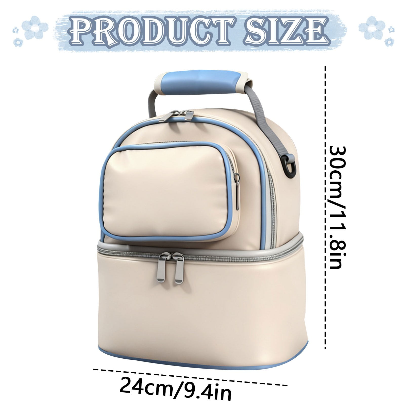KUMHONW Diaper Bag Backpack-Multifunction Travel Baby Diaper Bag with Changing Pad, Insulated Bottle Holders & Pacifier Case, Large Capacity, Waterproof,Milan color