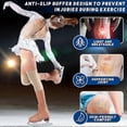 thumbnail image 4 of 2 Pair Dance Knee Pads Figure Skating Gel Knee Pads Cushion And Support Knee Cap Breathable Knee Support For Dancing Ice Skating Gymnastic Volleyball, 4 of 5