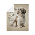 thumbnail image 3 of CafePress - Best Shih Tzu Mom - Soft Fleece Throw Blanket, 50"x60" for All Ages, 3 of 4