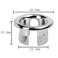 thumbnail image 3 of Abbracc Kitchen Bathtub Overflow Drain Round Basin Cover Hollow, 3 of 4